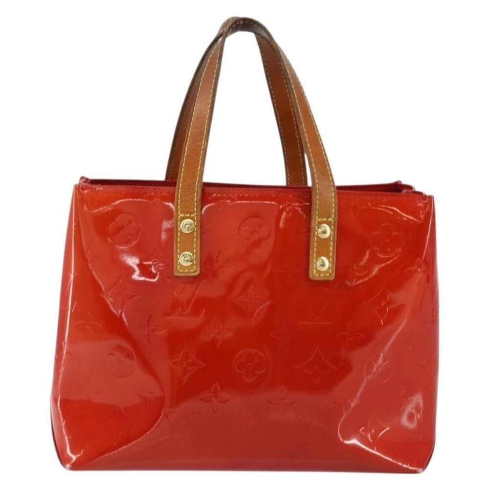 LOUIS VUITTON Monogram Vernis Reade PM Hand Bag Red Rouge M91088 LV Auth ep12416 - Picture 3 of 15